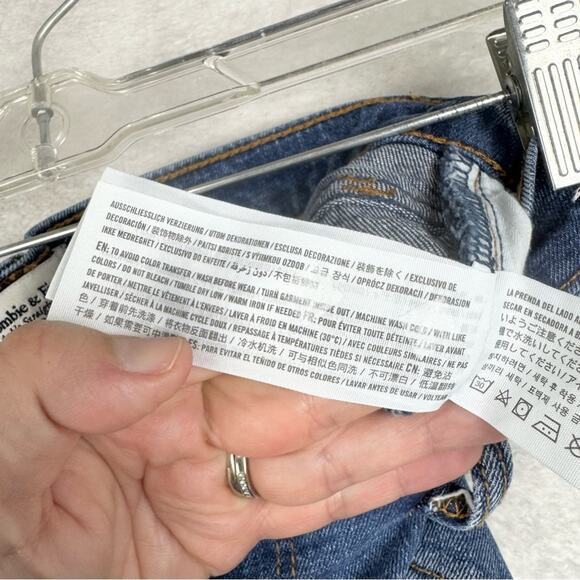 Abercrombie & Fitch Curve Love The Ankle Straight Ultra High Rise Distressed 6R - Picture 11 of 14